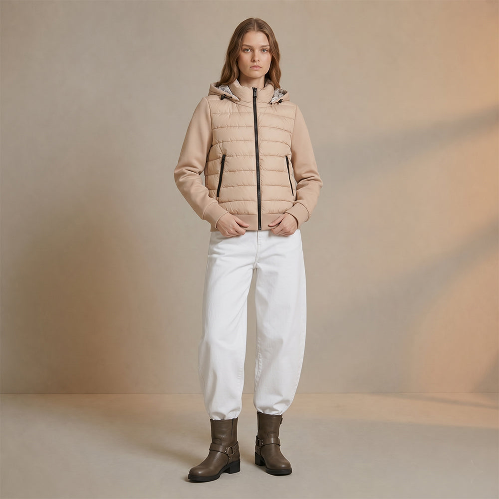 Manuela Beige Reversible Jacket