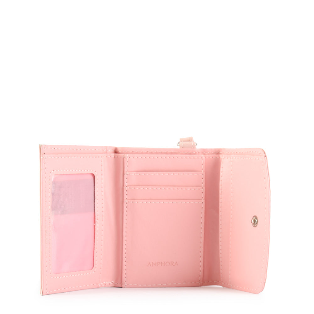 Small Cou Exterior Closure Wallet Light Pink