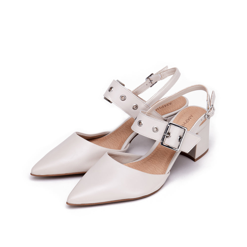 Raw White Diana Taco Shoe