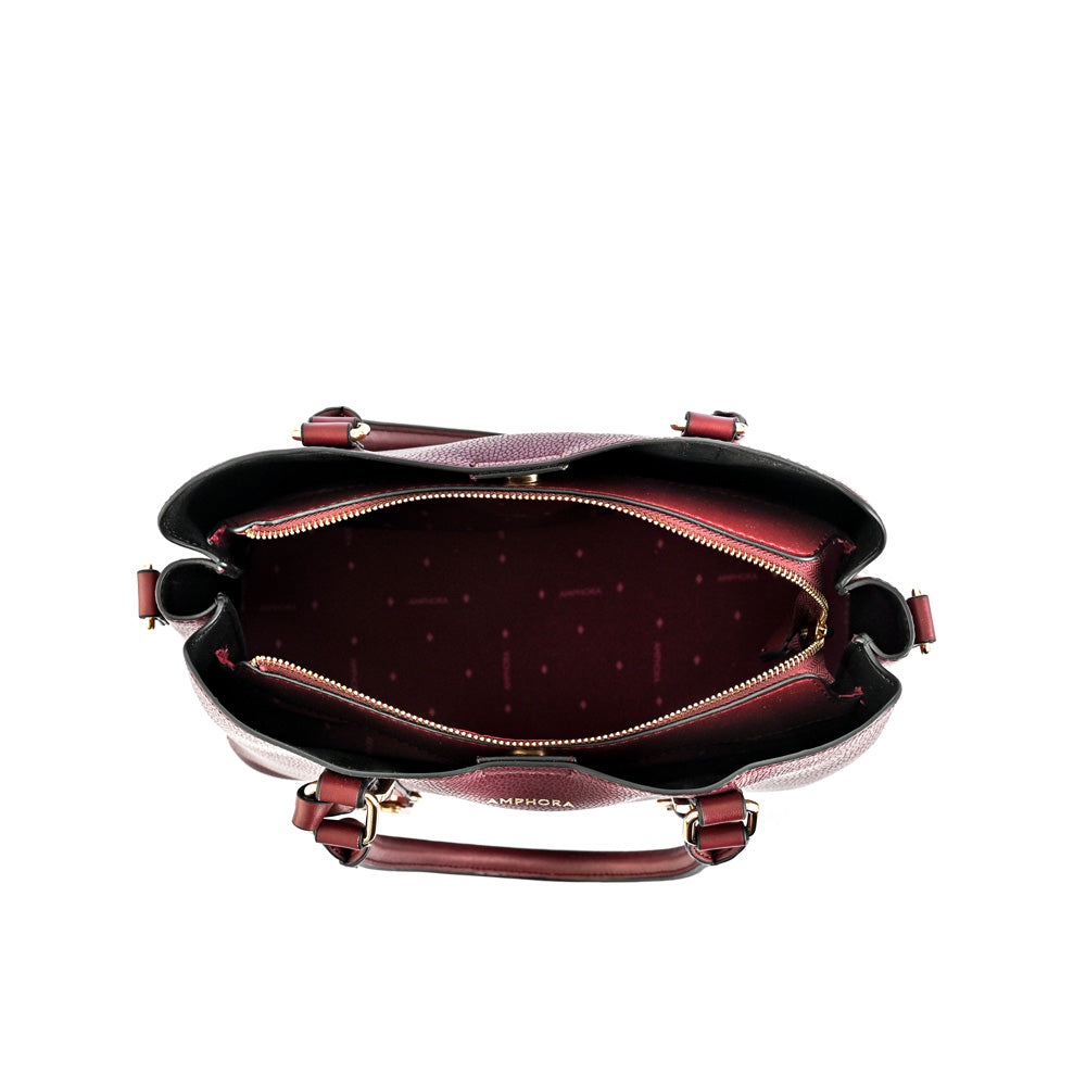 Wallet Two Handles Three medium divisions allis burgundy