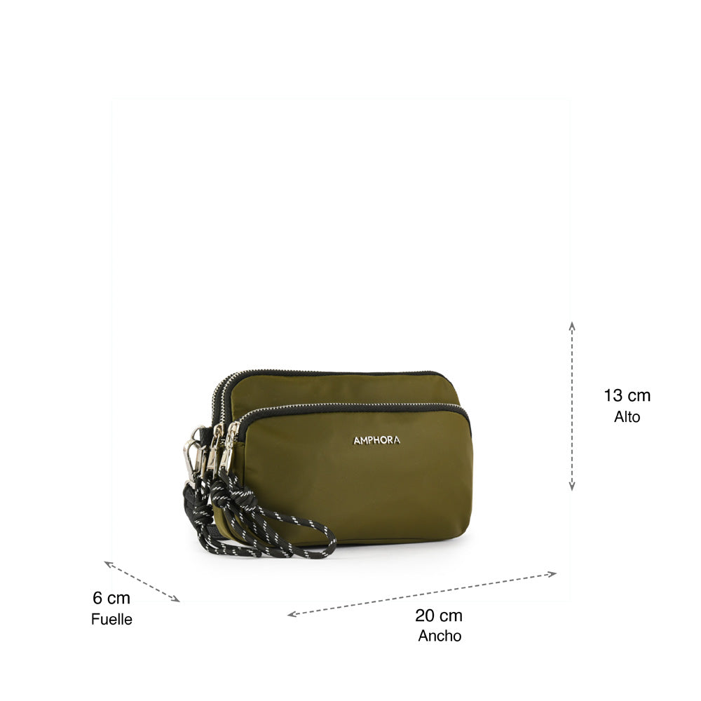Small olive green Aprilita shoulder bag