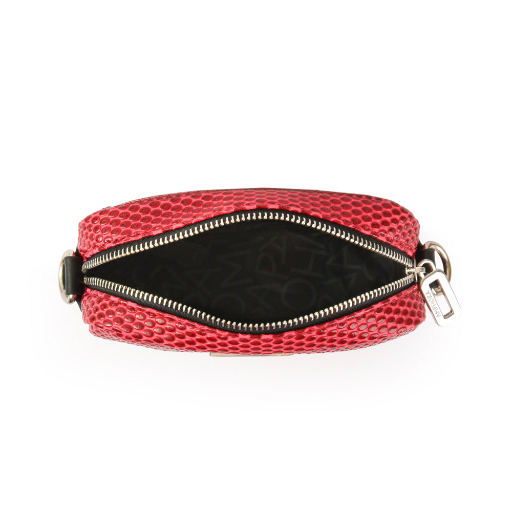 Small red salma shoulder bag
