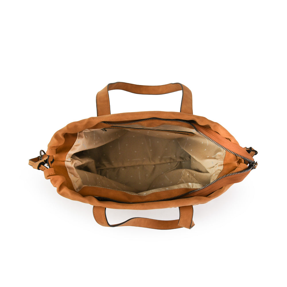 Wallet Two Handles Three divisions Large Tais Camel