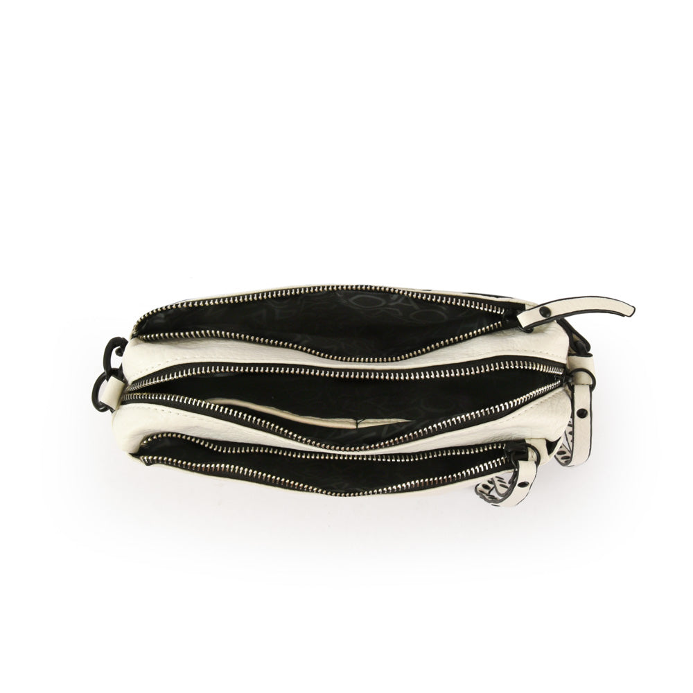 Stefi medium white crossbody wallet