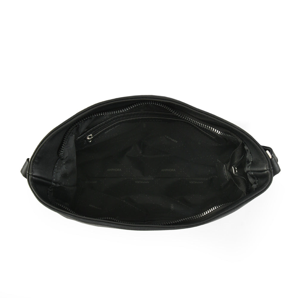 Medium black Cecilia crossbody bag