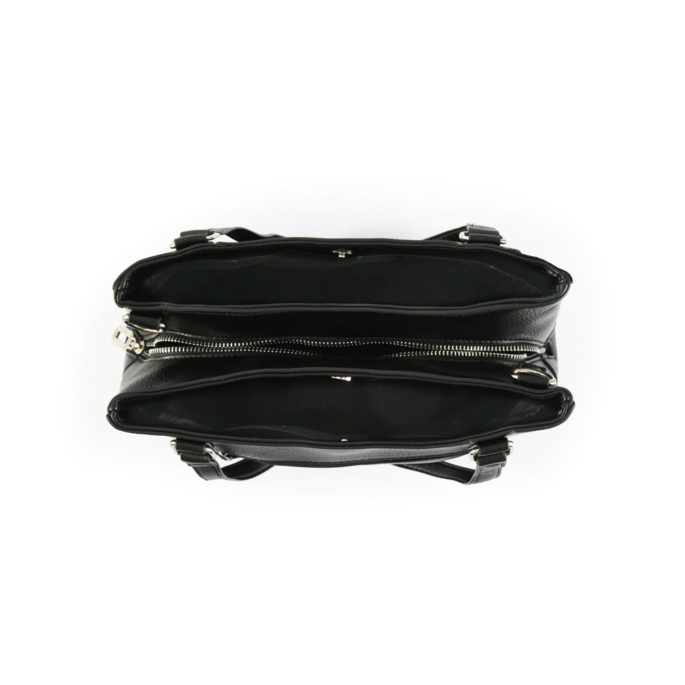 Wallet Two Handles Three medium divisions ferani black