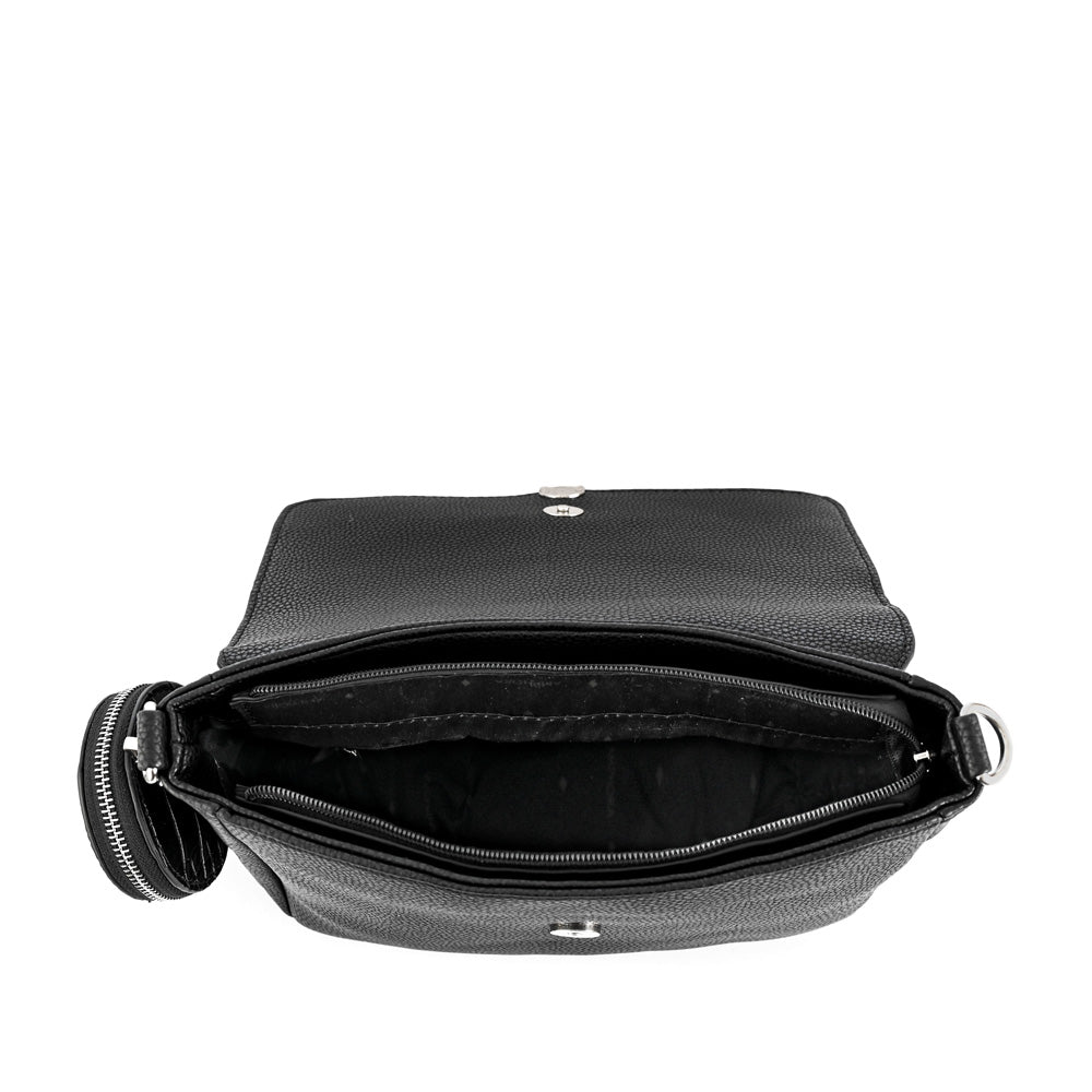 Special black fournier medium crossbody wallet