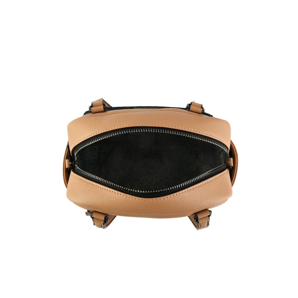 Small beige lambert two-handle wallet
