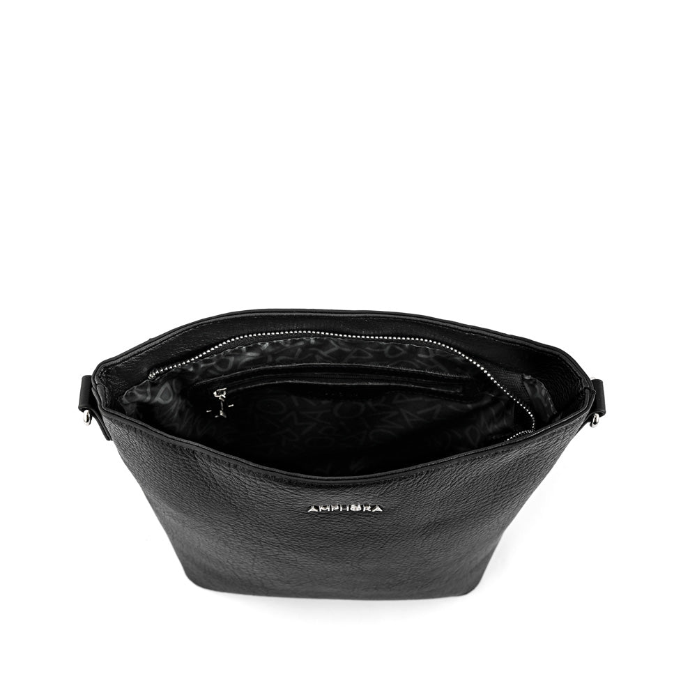 Medium black garnier crossbody bag