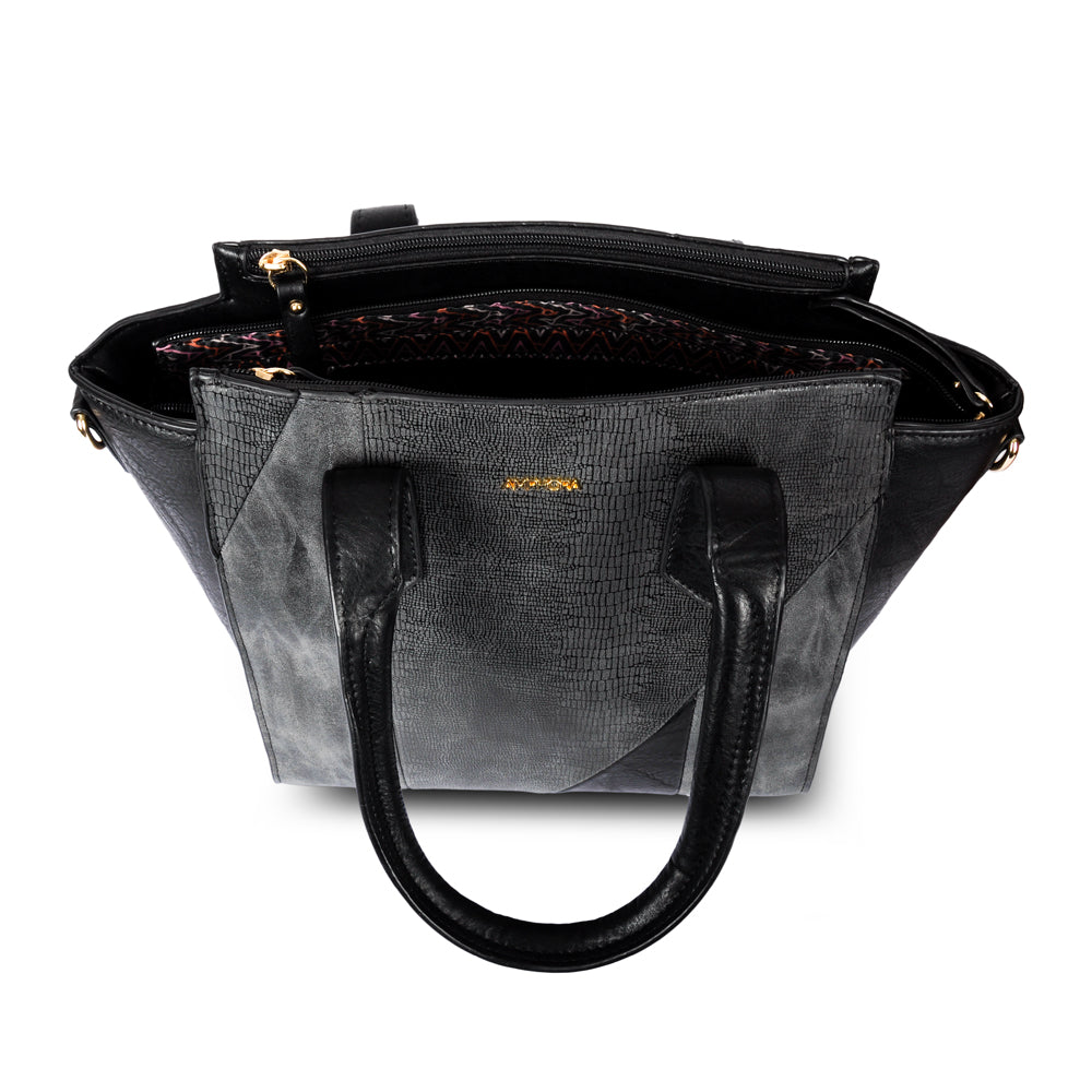 Wallet Two Handles Three divisions large ezella black