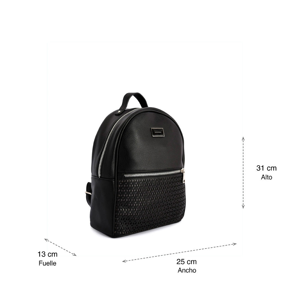 Barabia Medium Black Backpack