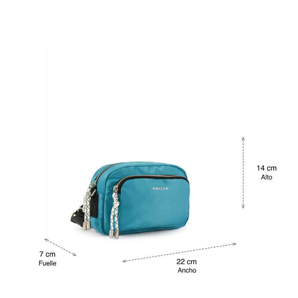 Turquoise Aferdita Small Crossbody Wallet