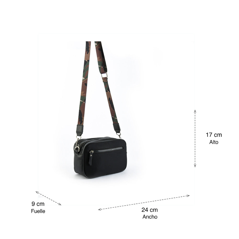 Small black couture crossbody bag