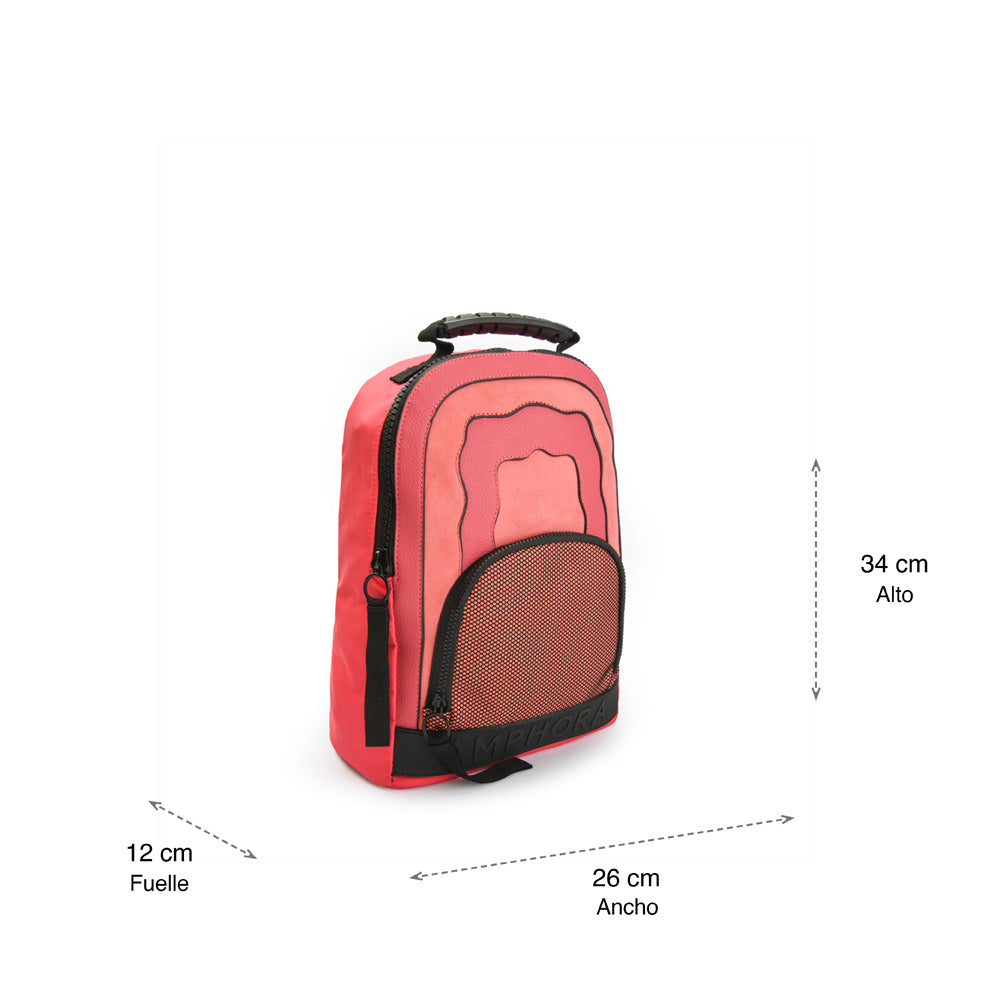 Medium chunky coral backpack