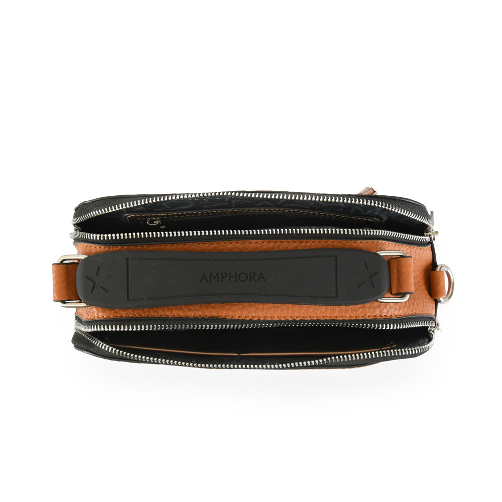 Medium lucian camel crossbody bag