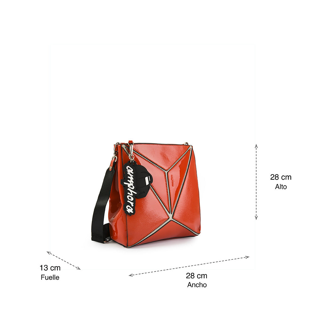 Daft Orange Medium Crossbody Wallet