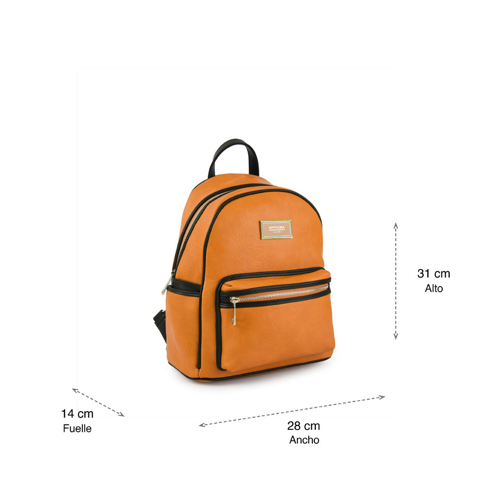 Ziva mustard medium backpack