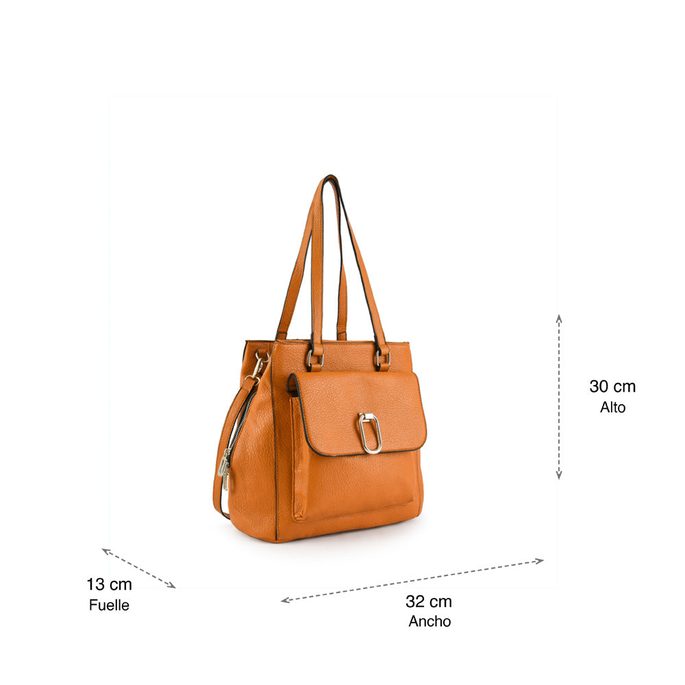 Wallet Two Handles Three divisions Large Arwen Camel