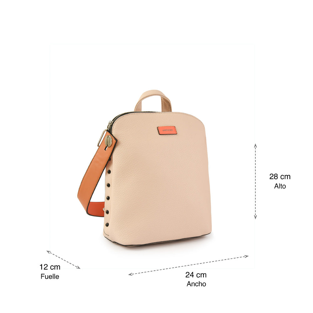 Small beige brenda backpack