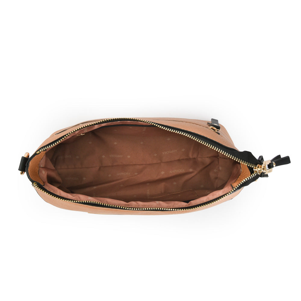 Small Milduria Camel Crossbody Wallet
