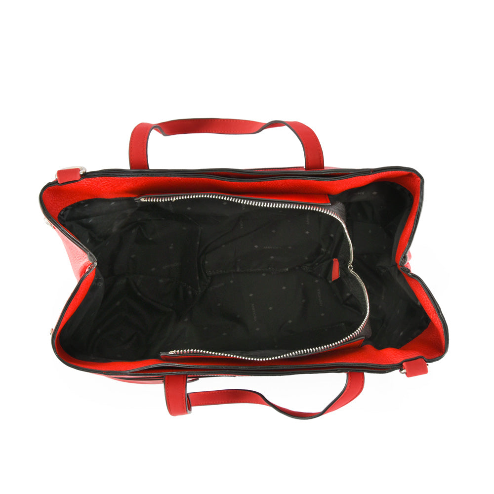 Wallet Two Handles Three divisions Medium Urica Red