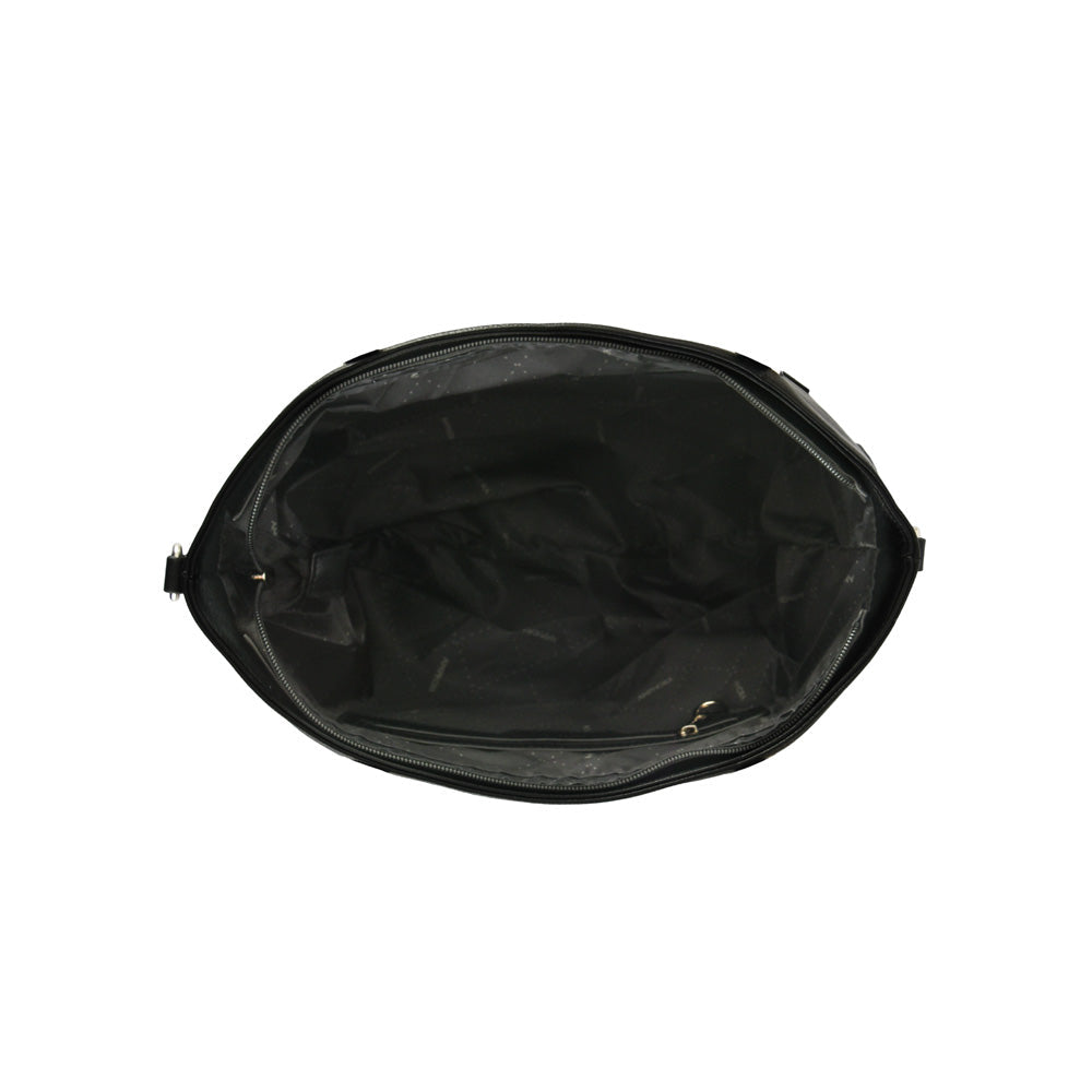 Youri medium black two-handle wallet