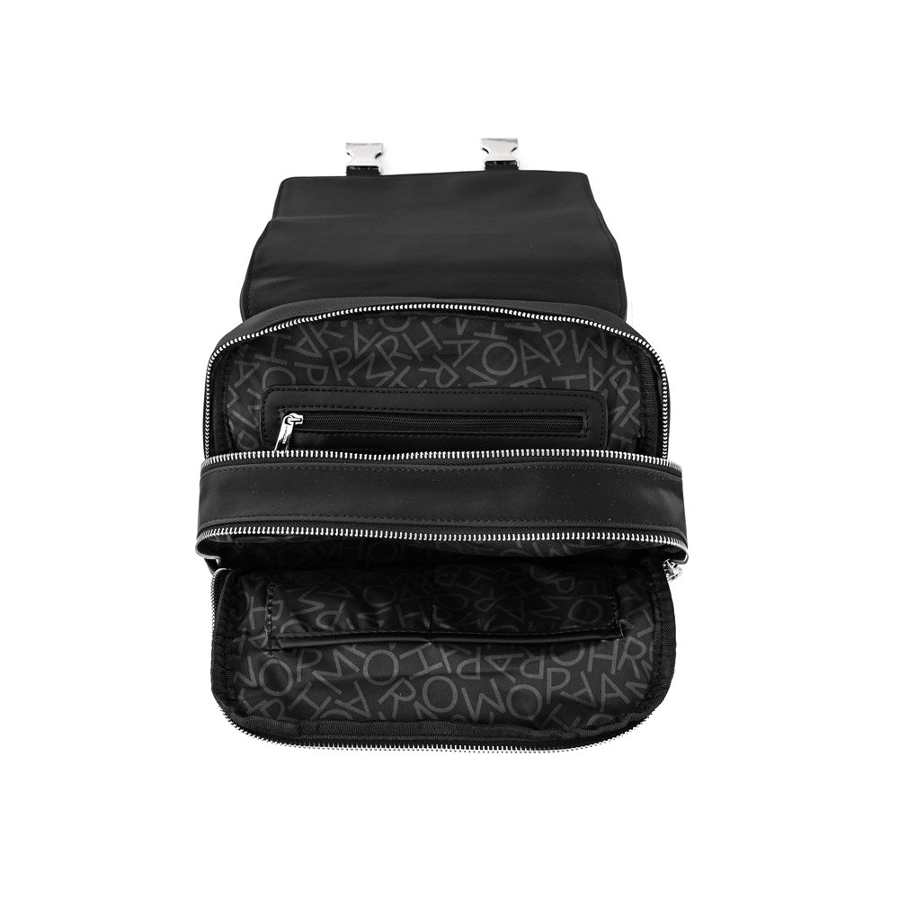 Royer Black Large Lid Backpack