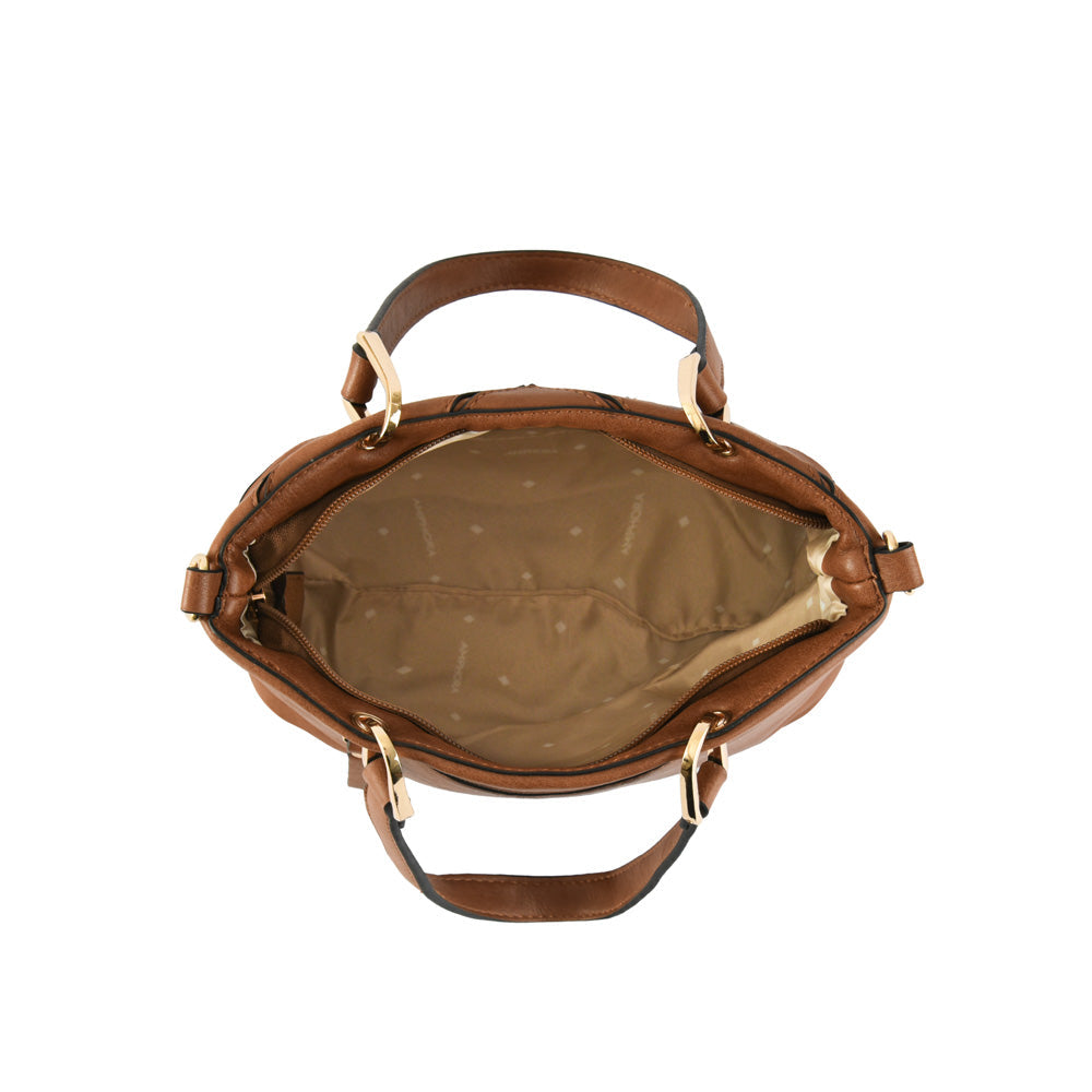 Deluca medium brown two handle wallet