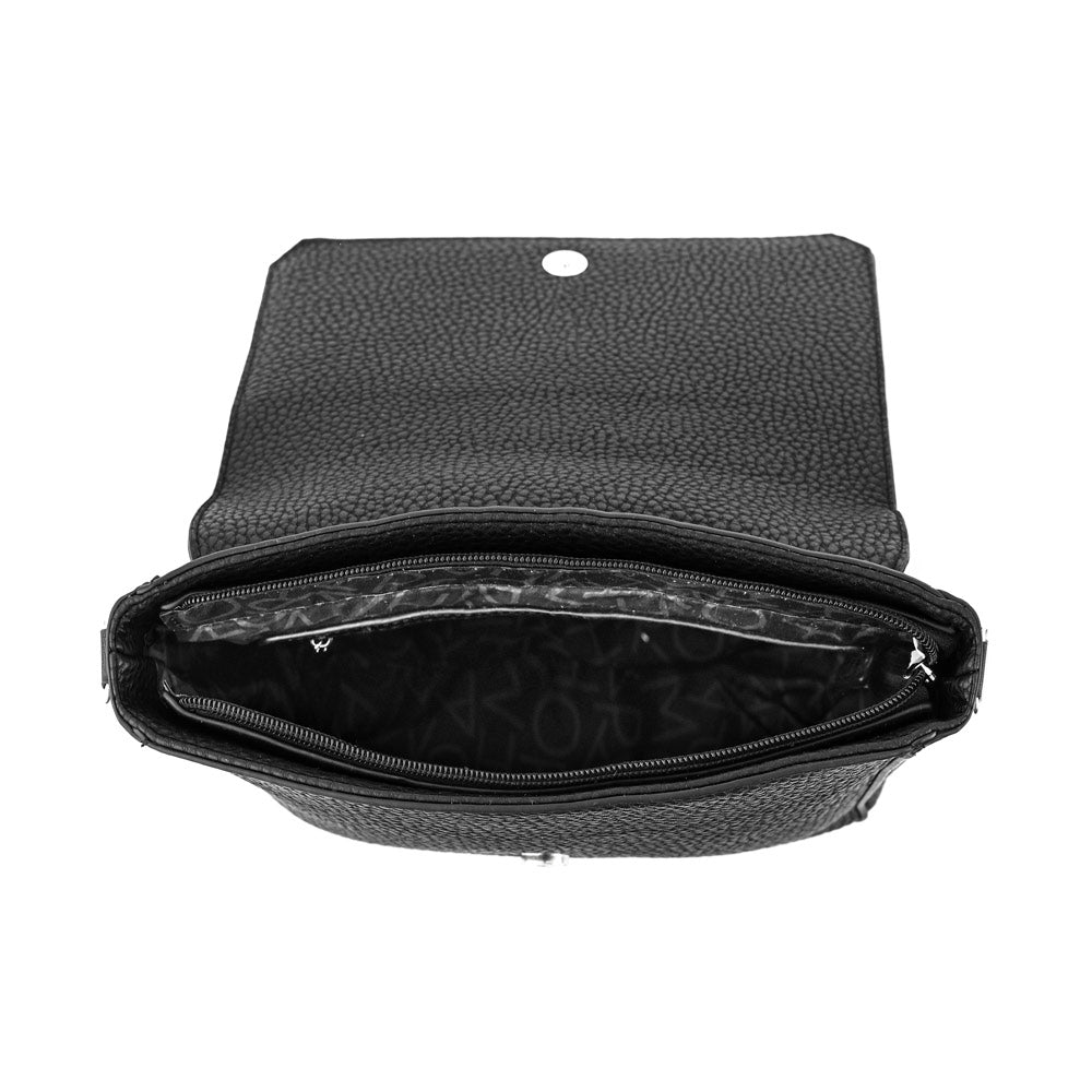 Medium black cameleon crossbody wallet