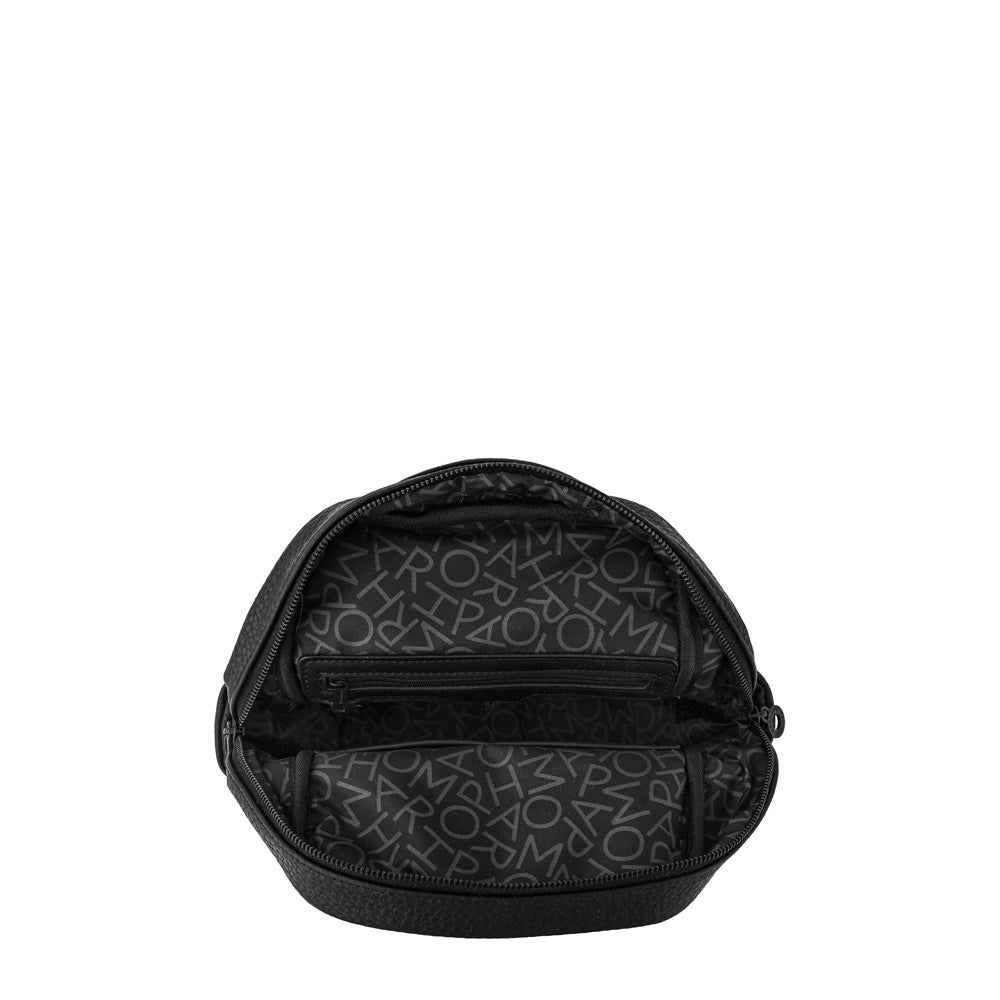 Medium textured black charo backpack