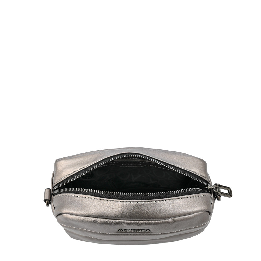 Small dark silver maricel shoulder bag