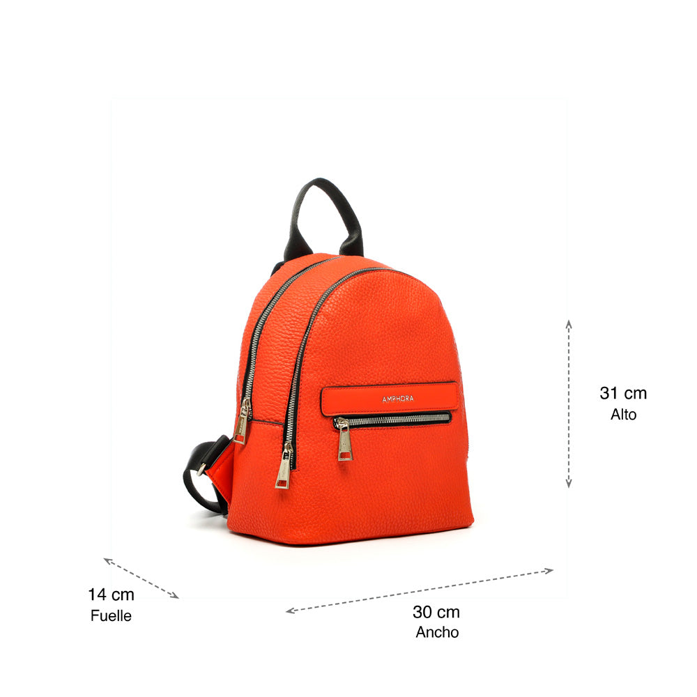 Tomato red brixie small backpack