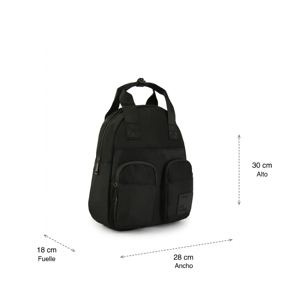 Medium cris black backpack