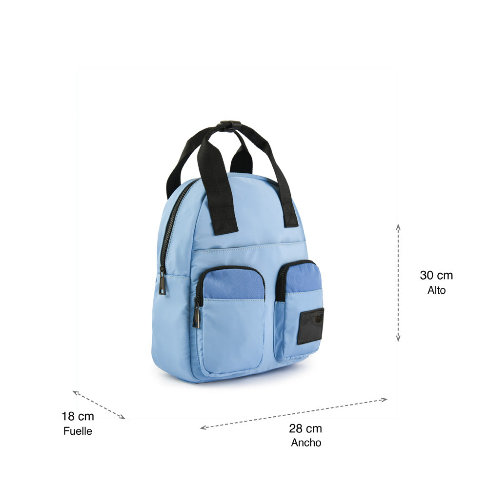 Medium light blue criss backpack