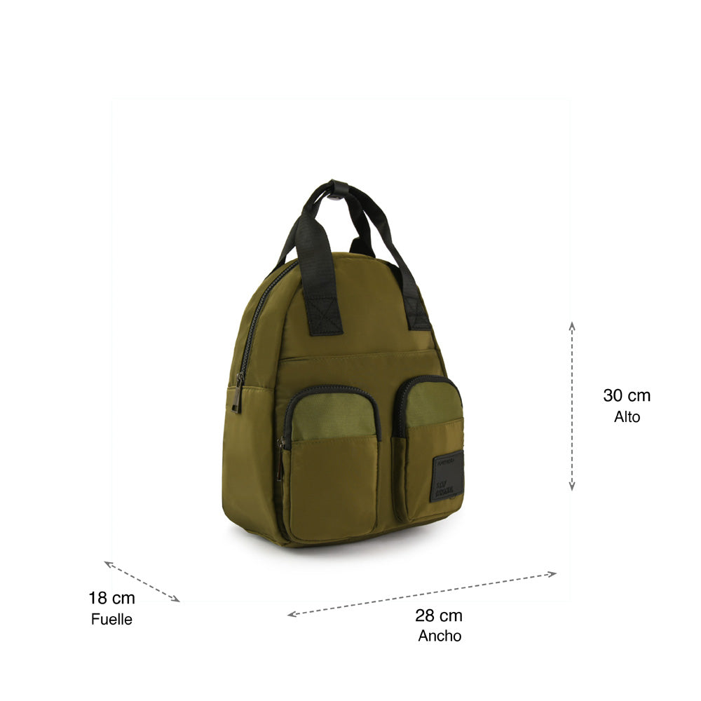 Medium cris olive green backpack