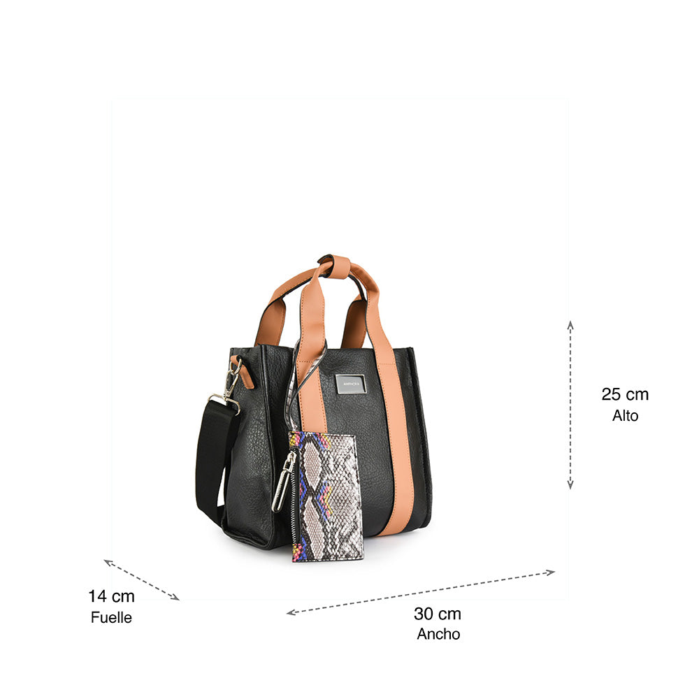 Small Demi Black Crossbody Wallet