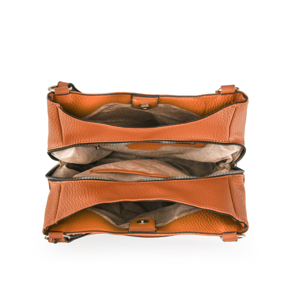 Wallet Two Handles Three divisions Medium Lucy Camel