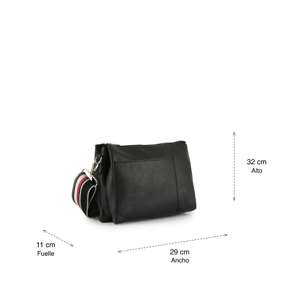 Villazon Medium Shoulder Bag Black