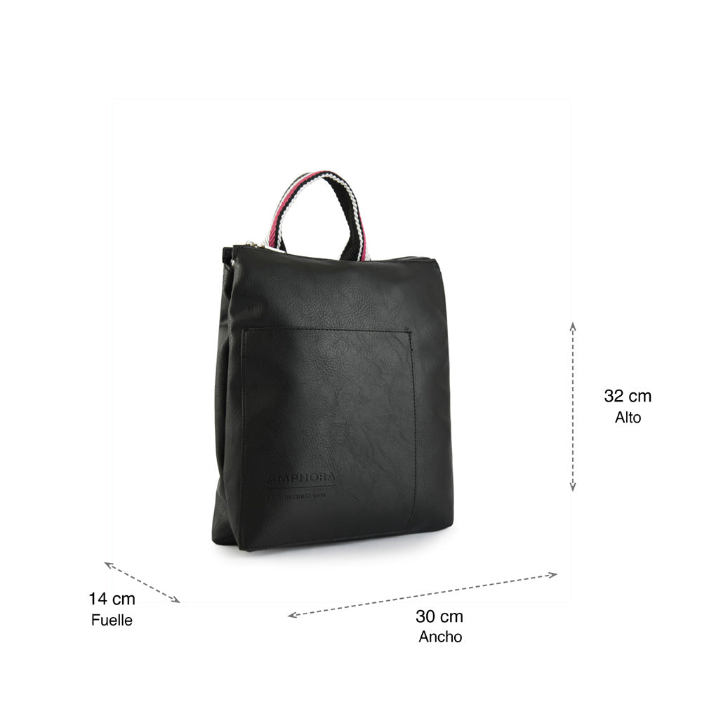 Villazon black medium backpack