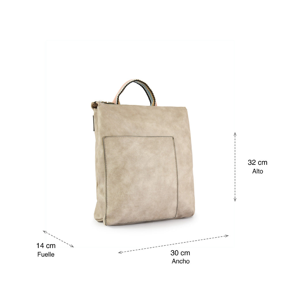 Villazon taupe medium backpack