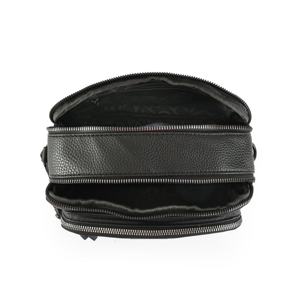 Small Odesa Black Crossbody Wallet