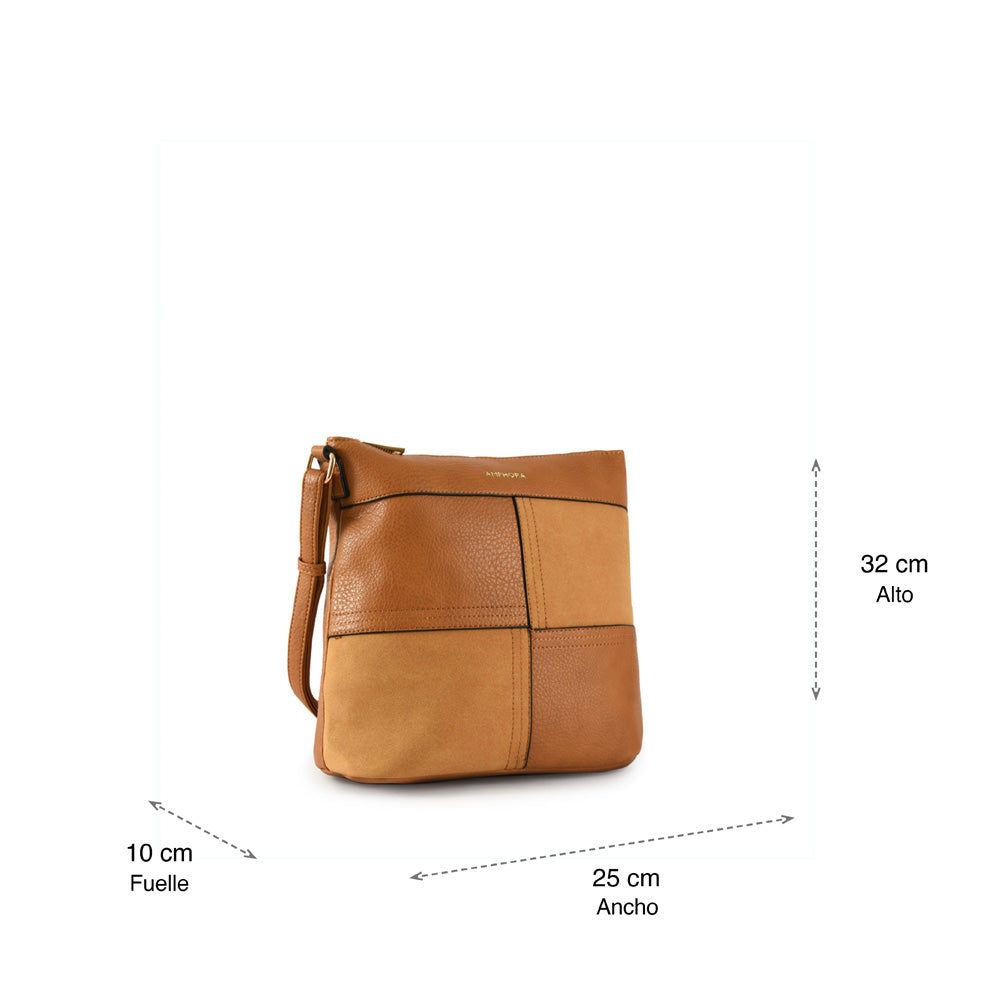 Alicante Camel Medium Crossbody Wallet