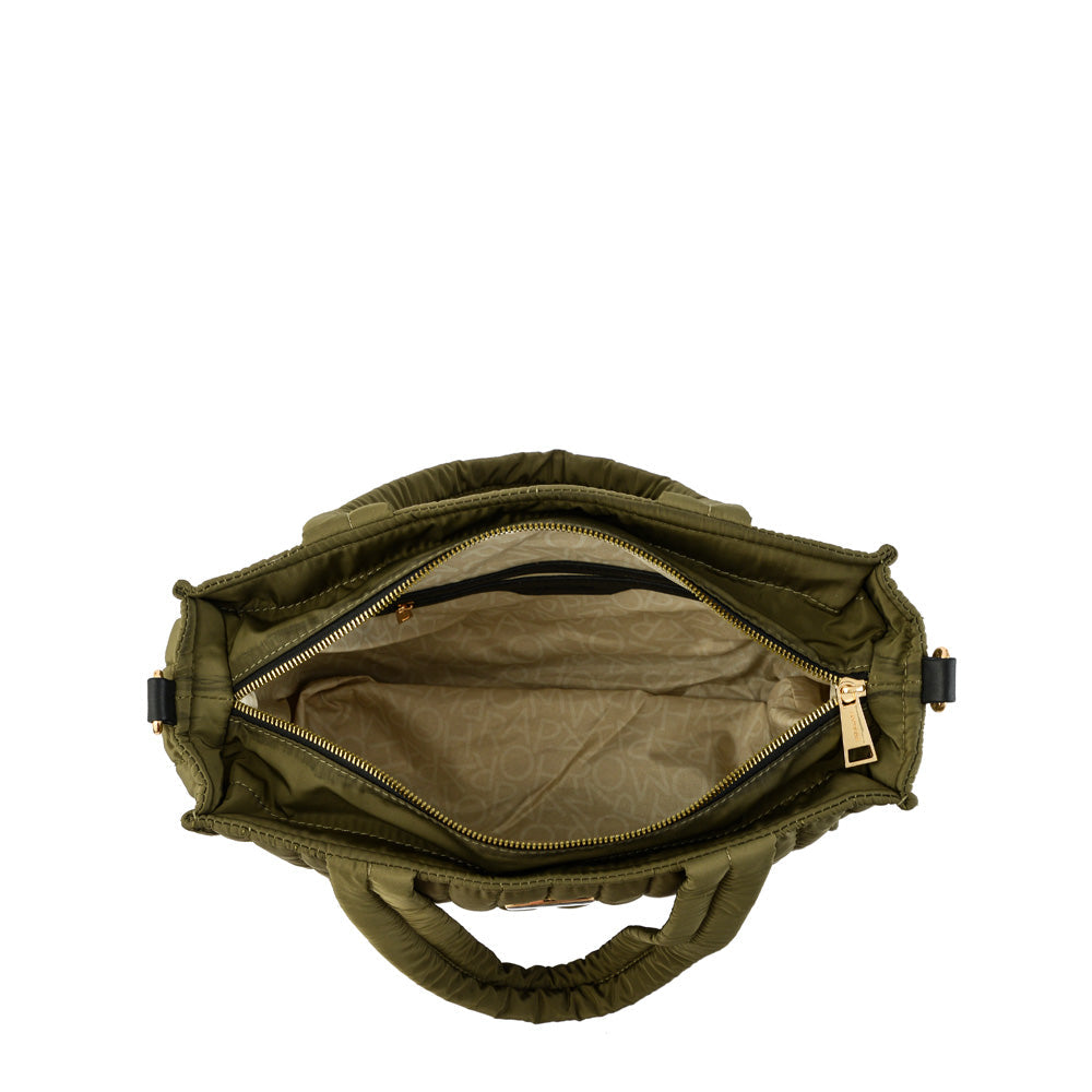 Olive green parker medium two-handle wallet