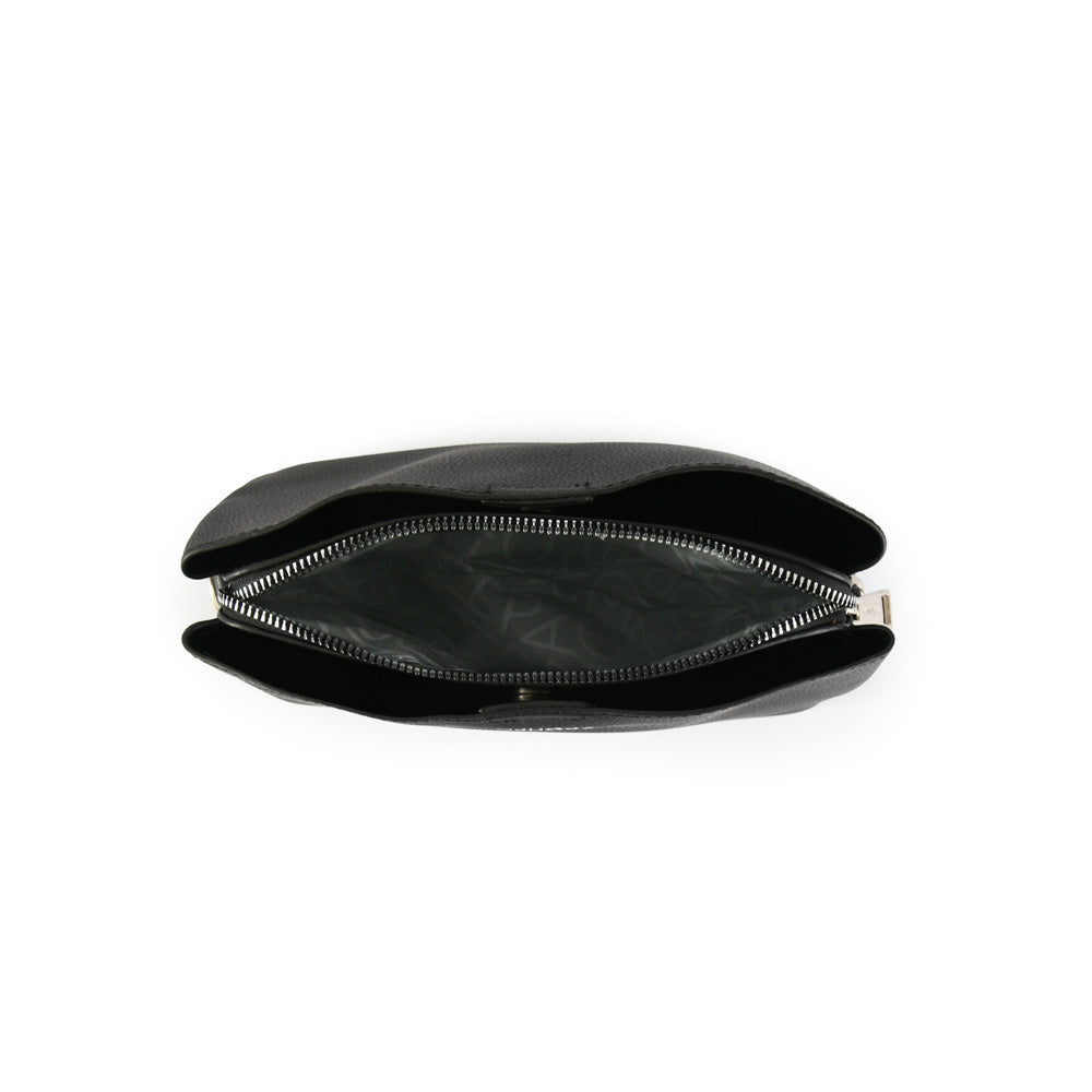 Small black ramy crossbody wallet