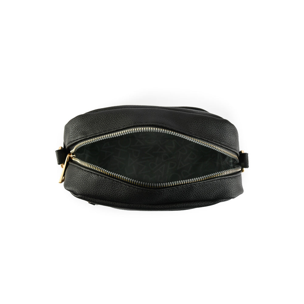 Small black paradis crossbody wallet