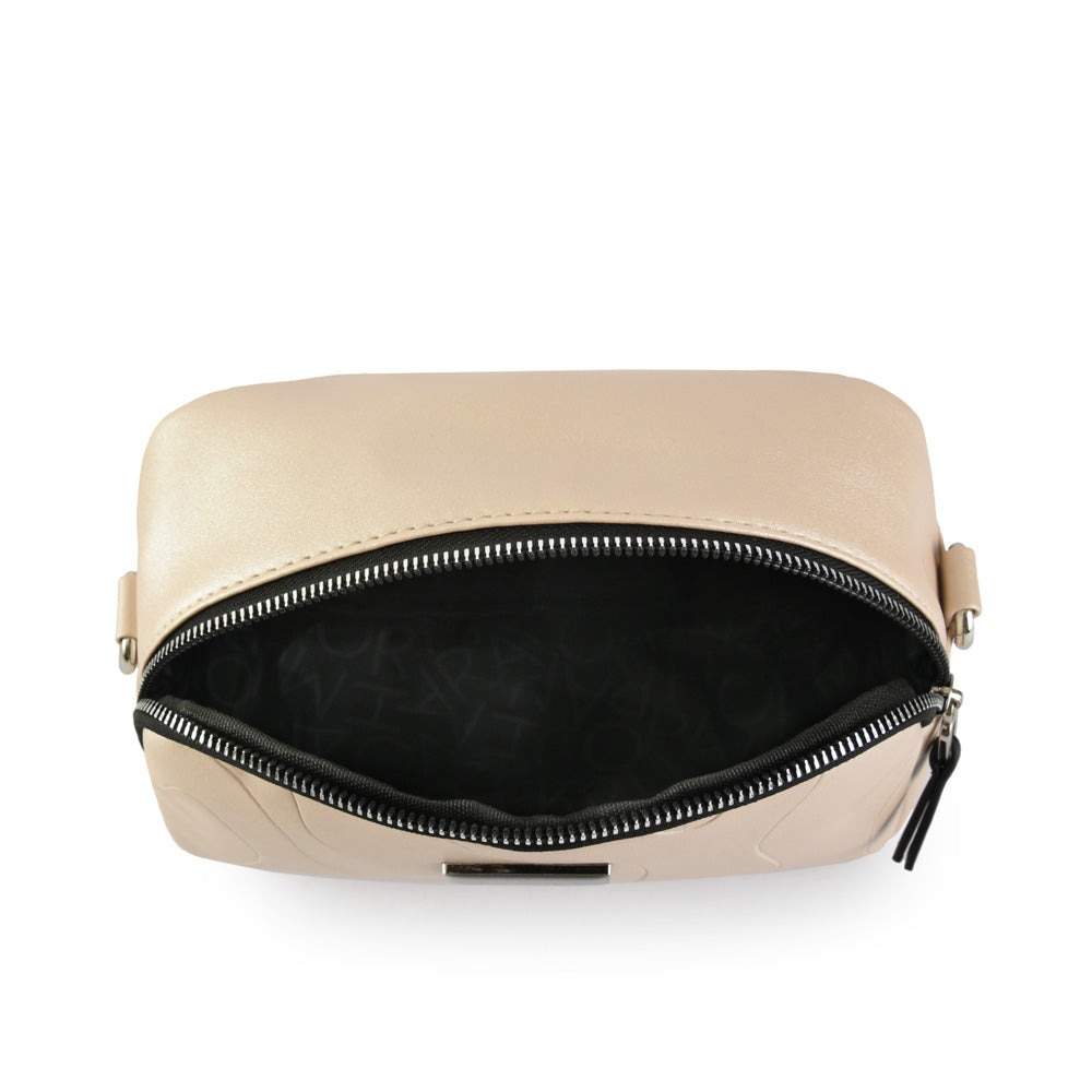 Small beige benoit crossbody wallet
