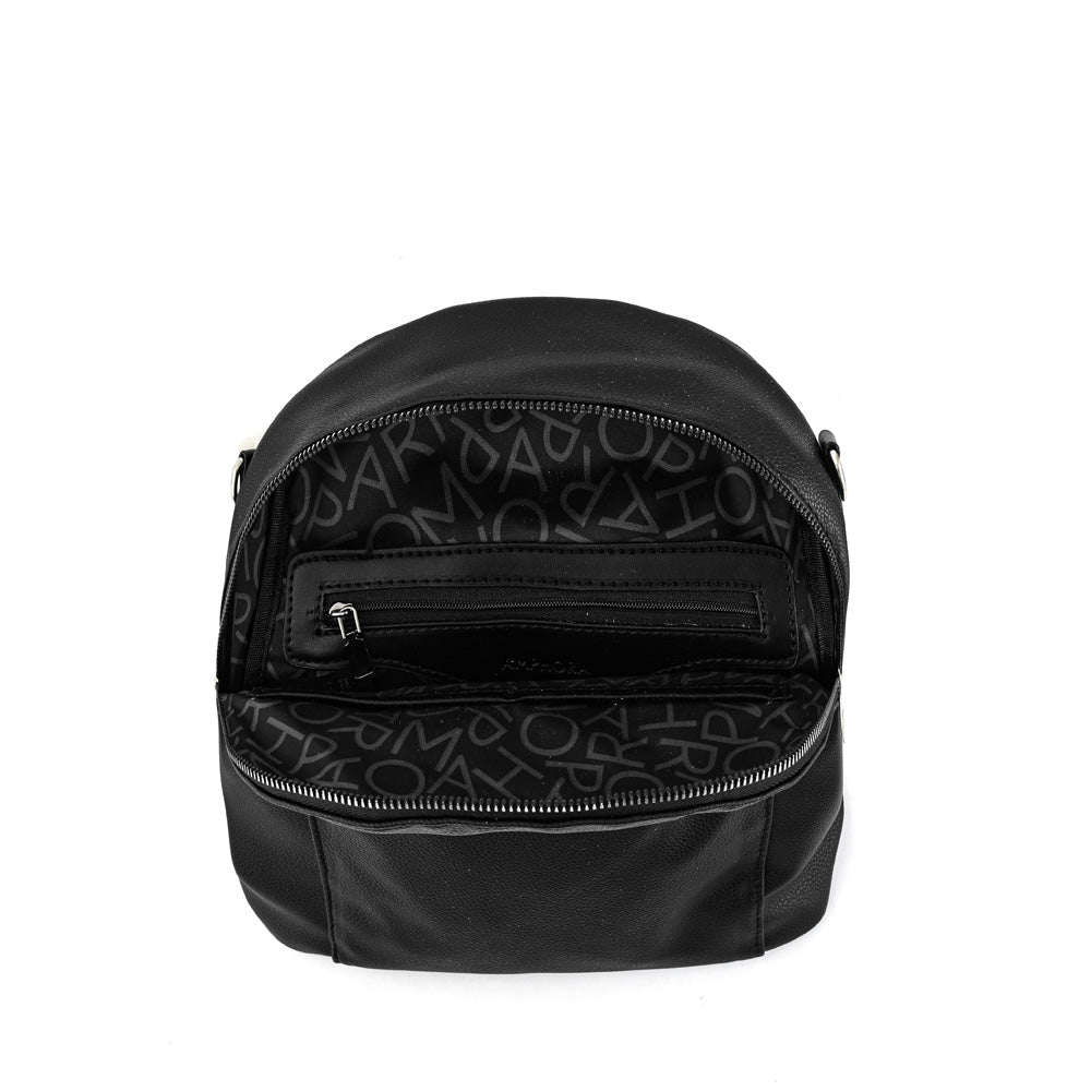 Teodora Medium Black Backpack