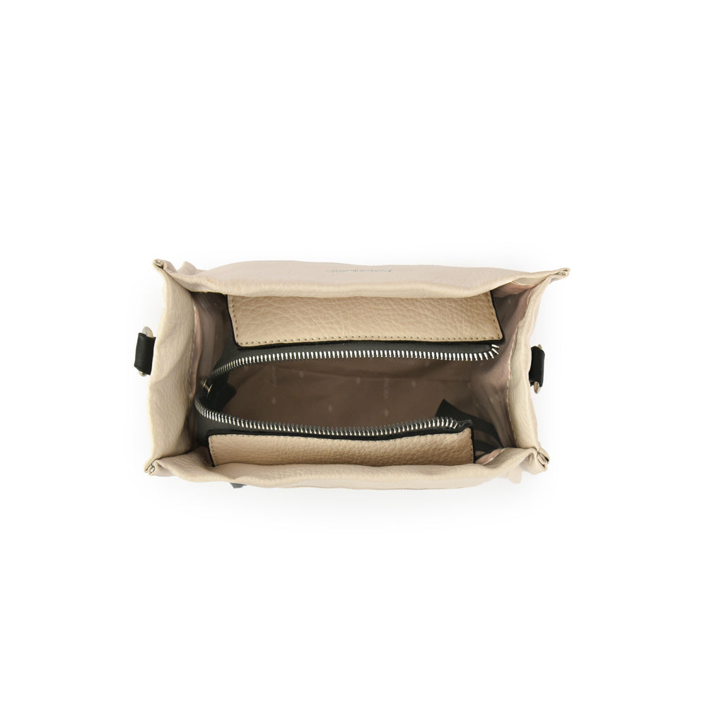 Medium zèbre off-white shoulder bag