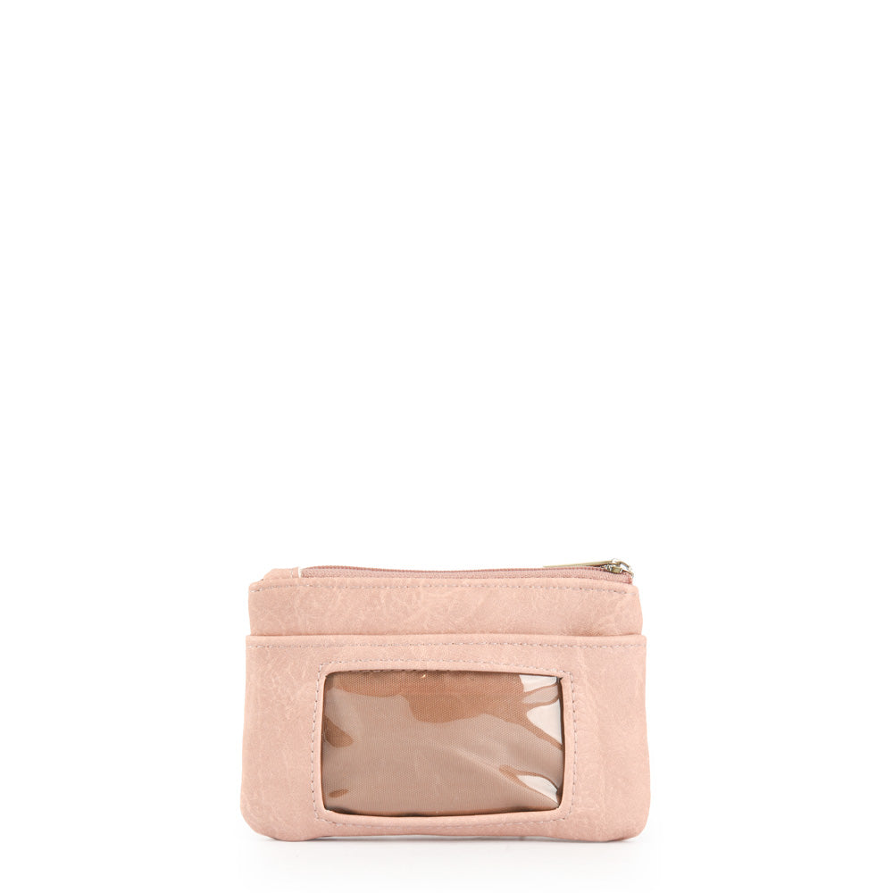 Delma purse with front pocket old pink