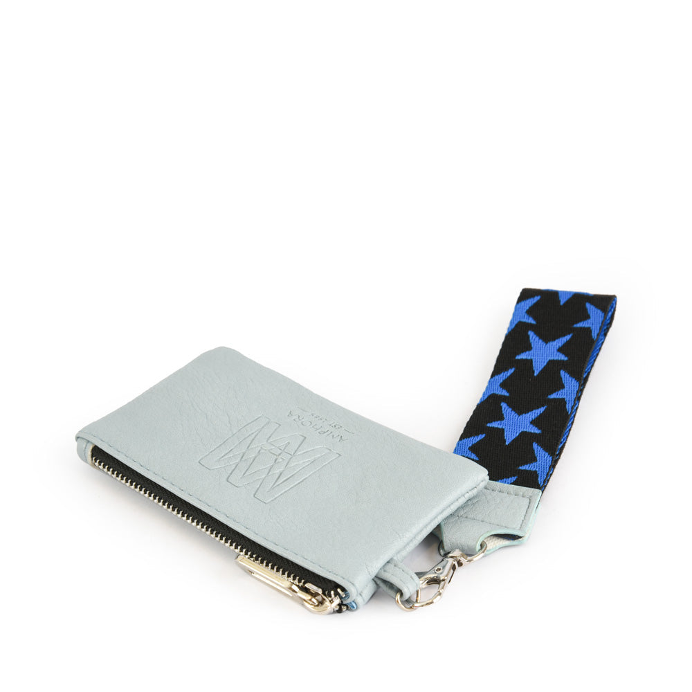 Rectangular purse in light blue
